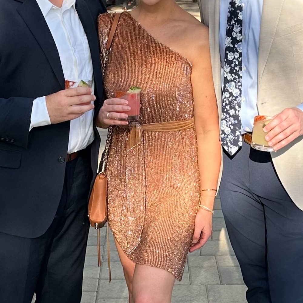Retrofete Ella sequin dress bronze